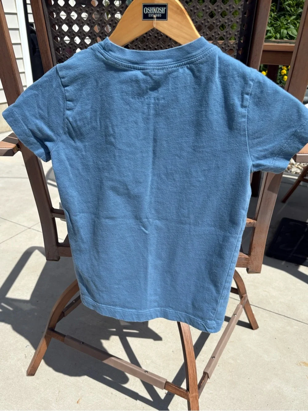 Nike Kids Short Sleeve T‑Shirt in Dusty Blue-XS 4